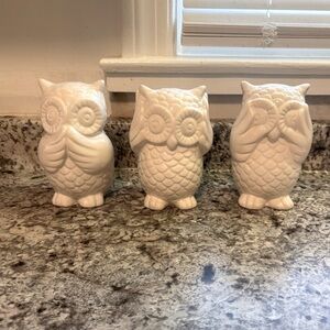 Urban Trends Owl Trio Set